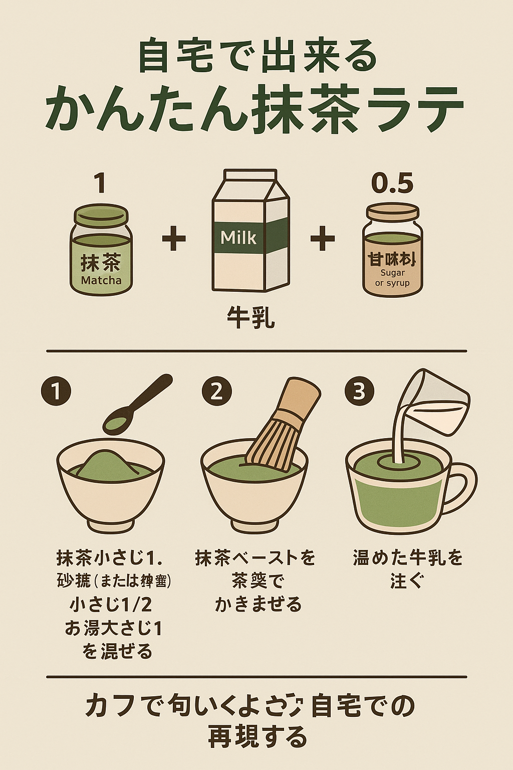 簡単抹茶ラテ